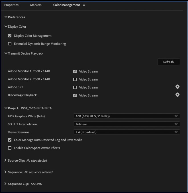 Burning Questions about Adobe Premiere Beta's new dedicated Color Mode 20