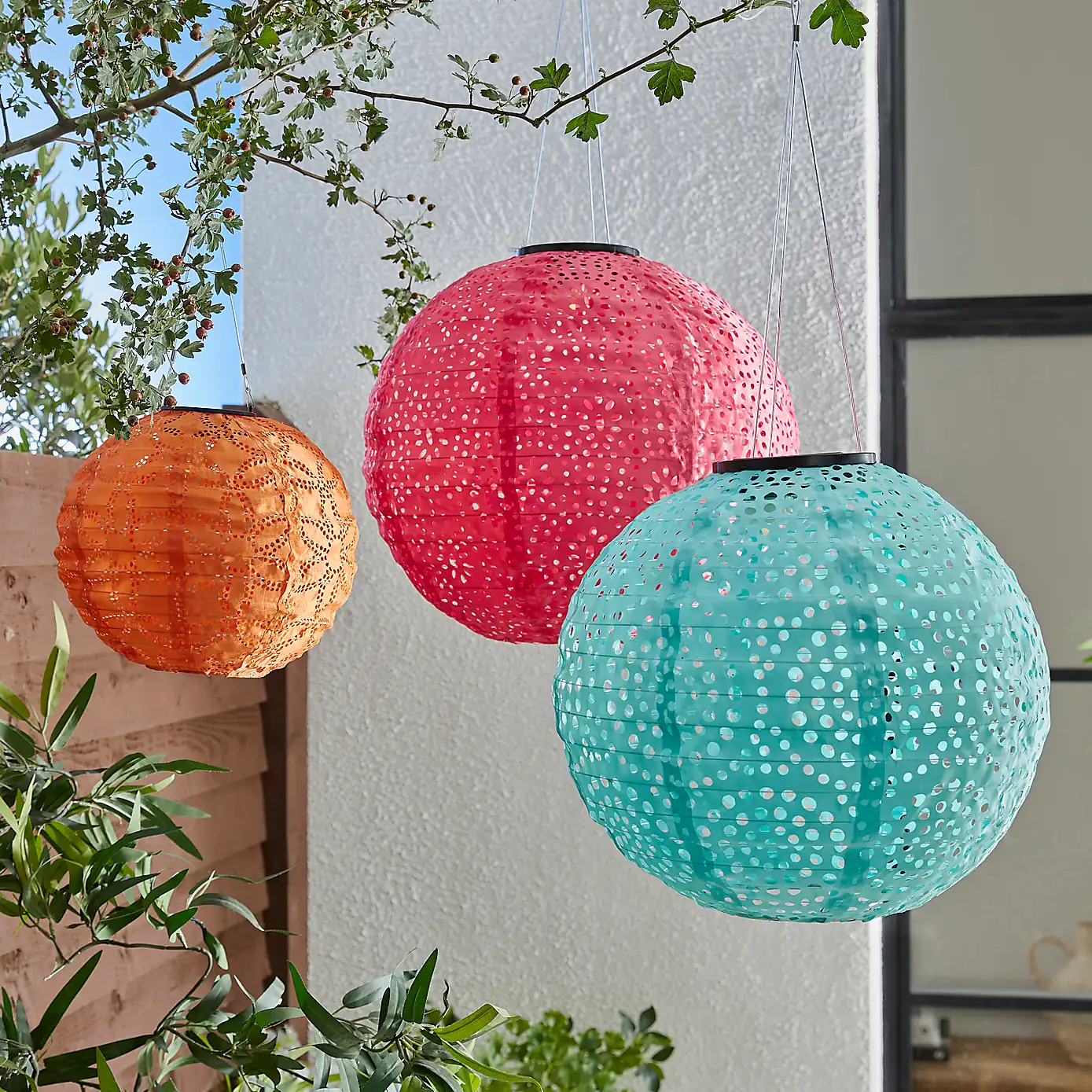 Dunelm, Sophie Robinson Solar Lanterns, Set of 3