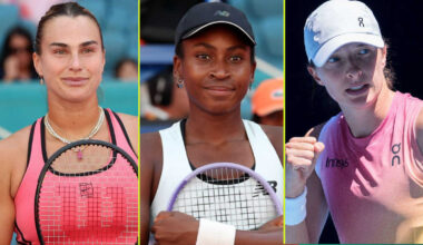 How many points are Sabalenka, Gauff, Swiatek, Raducanu, Eala defending?