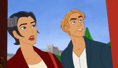 Two characters in Broken Sword - The Smoking Mirror Reforged looks surprised