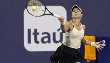 Belinda Bencic in action ahead of the WTA Charleston Open.