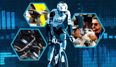 An illustration featuring data-tracking devices, Pavel Sivakov, and data visuals