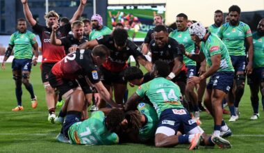 Crusaders v Fijian Drua: Codie Taylor scores four tries in 150th appearance as Crusaders run rampant