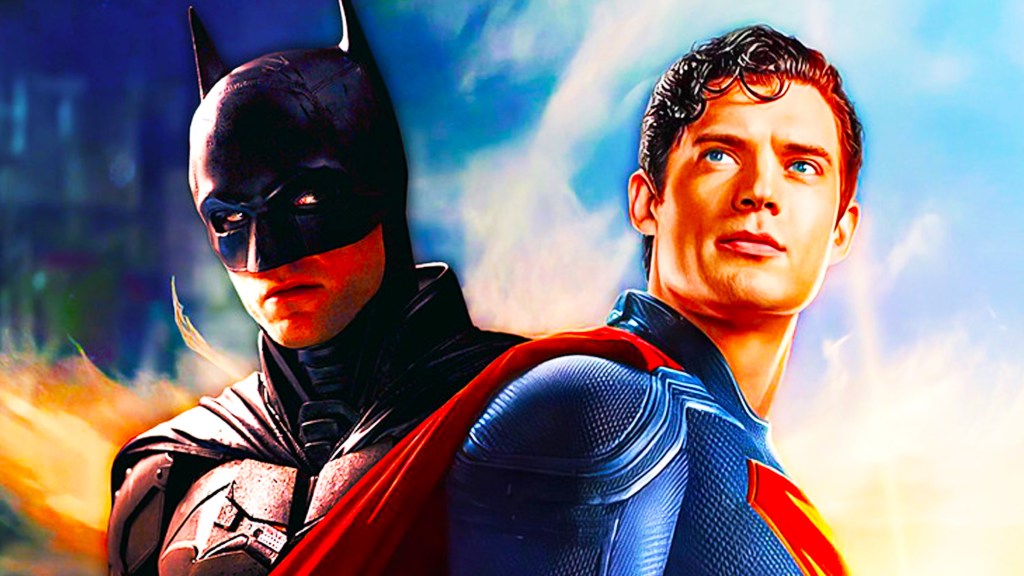 David Corenswet as Superman and Robert Pattinson's Batman in DC movies