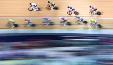 Men Elite scratch race final during the 2026 AusCycling Track National Championships at Anna Meares Velodrome on March 28, 2026 in Brisbane, Australia. (Photo by Chris Hyde/Getty Images)
