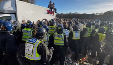 Missiles thrown at police after 2,000 people attend illegal Dorset rave