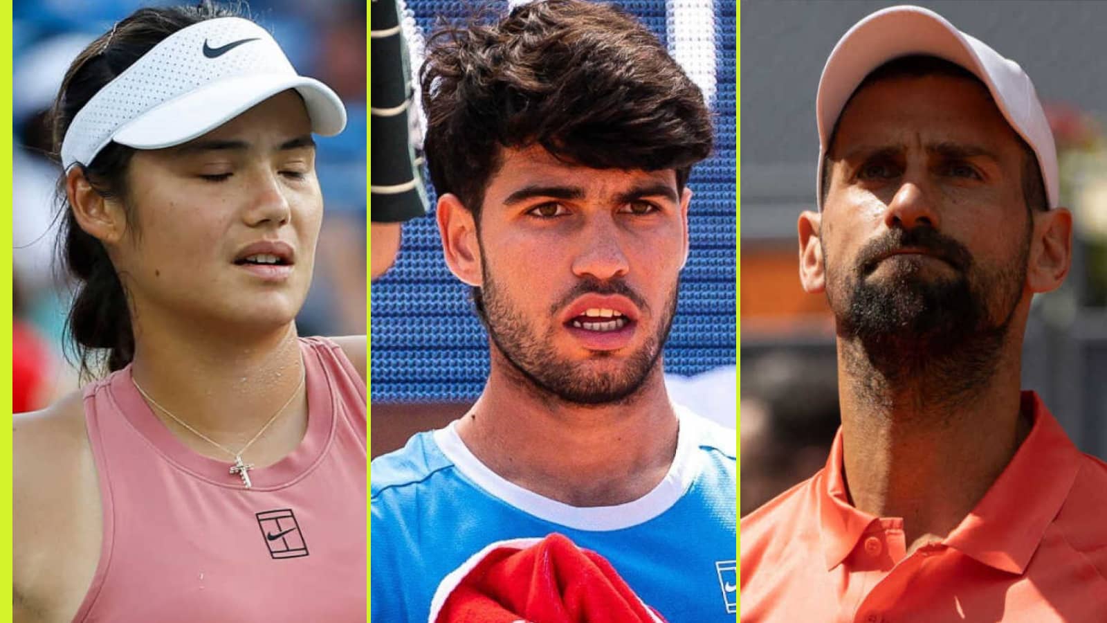17 stars out as Emma Raducanu joins Novak Djokovic & Carlos Alcaraz