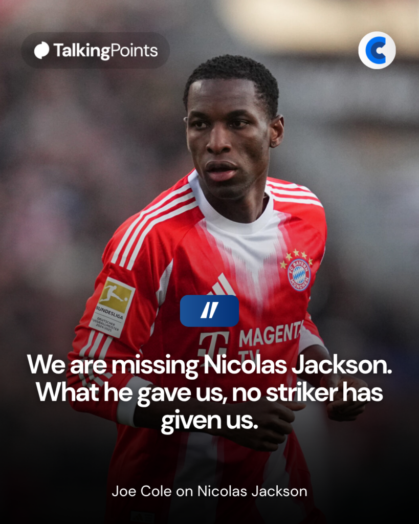 Joe Cole on Nicolas Jackson