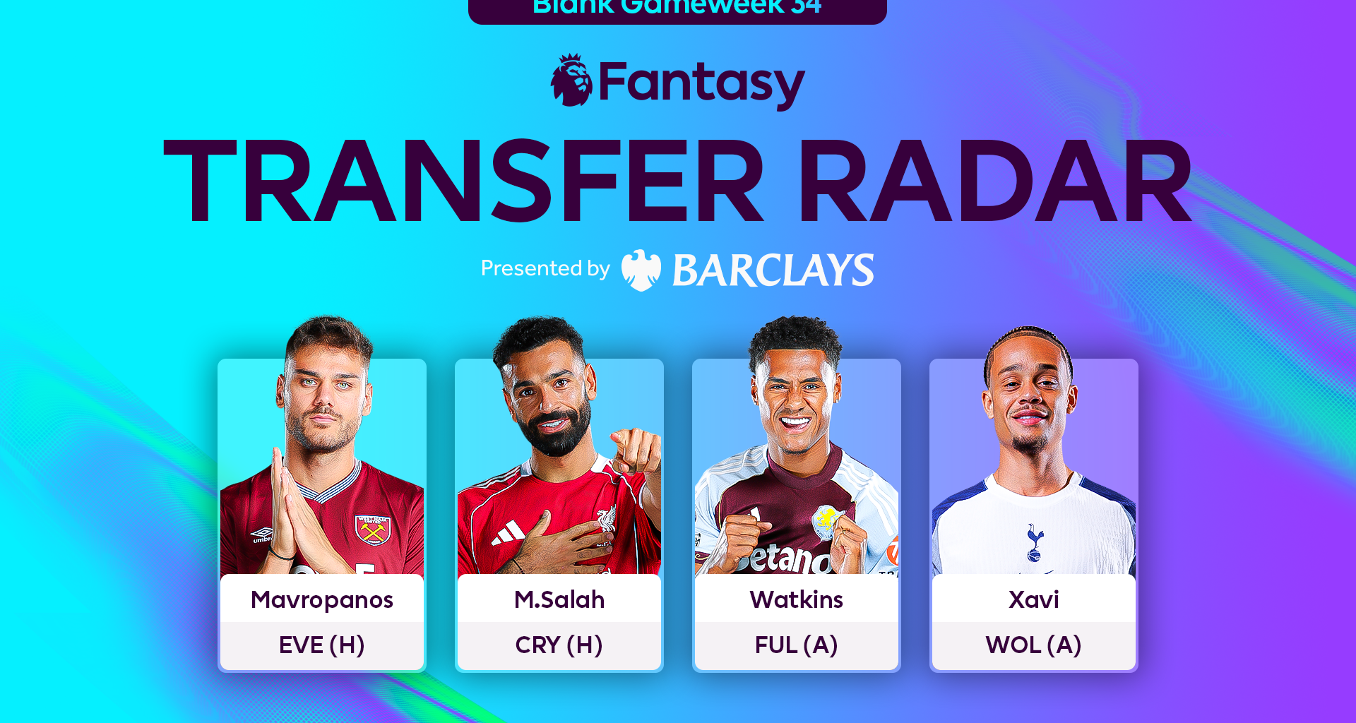 The Scout’s FPL Blank Gameweek 34 transfer radar