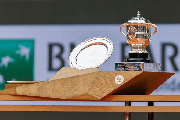2025 French Open trophies - Day Fourteen