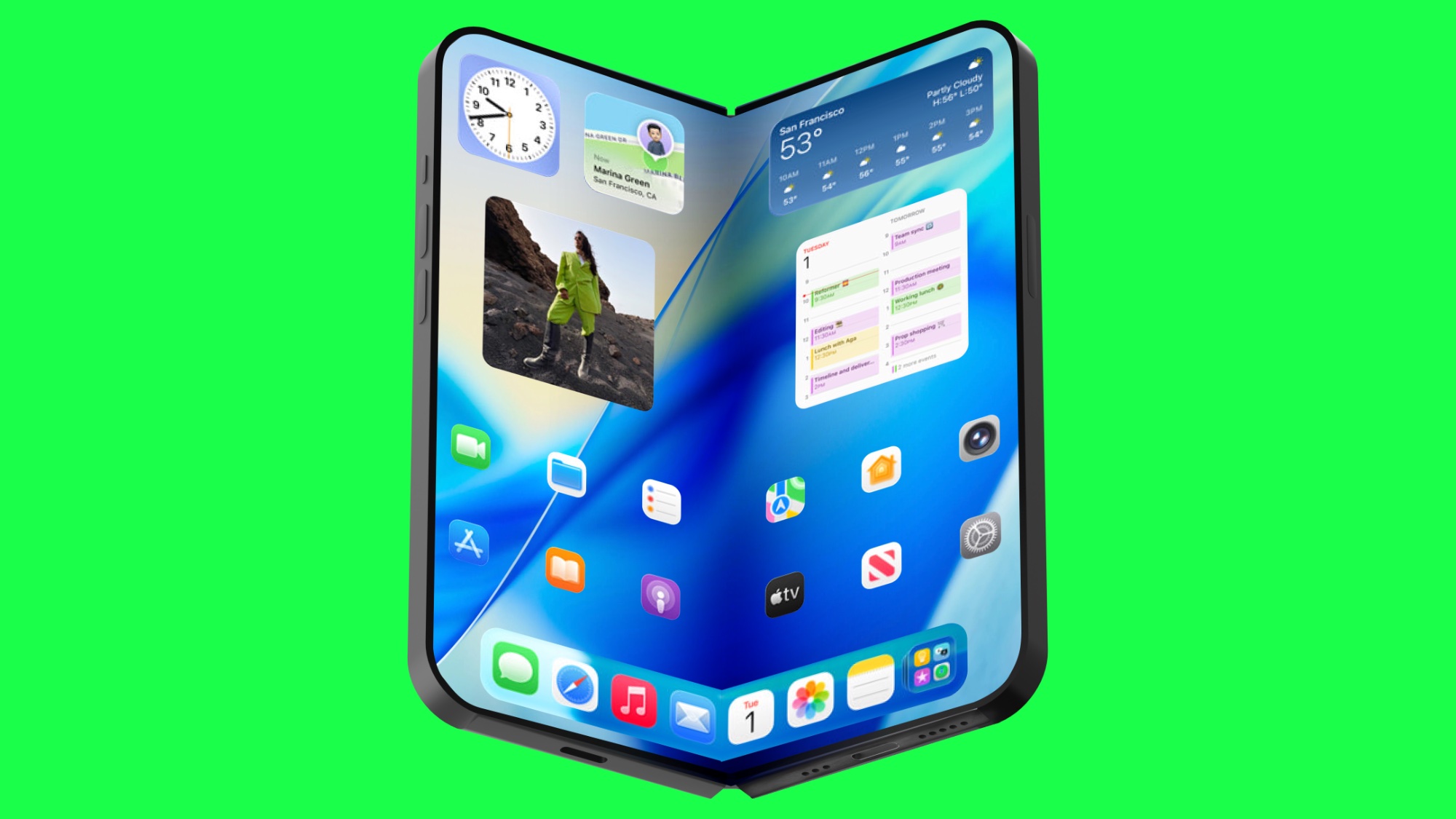 iPhone Fold render
