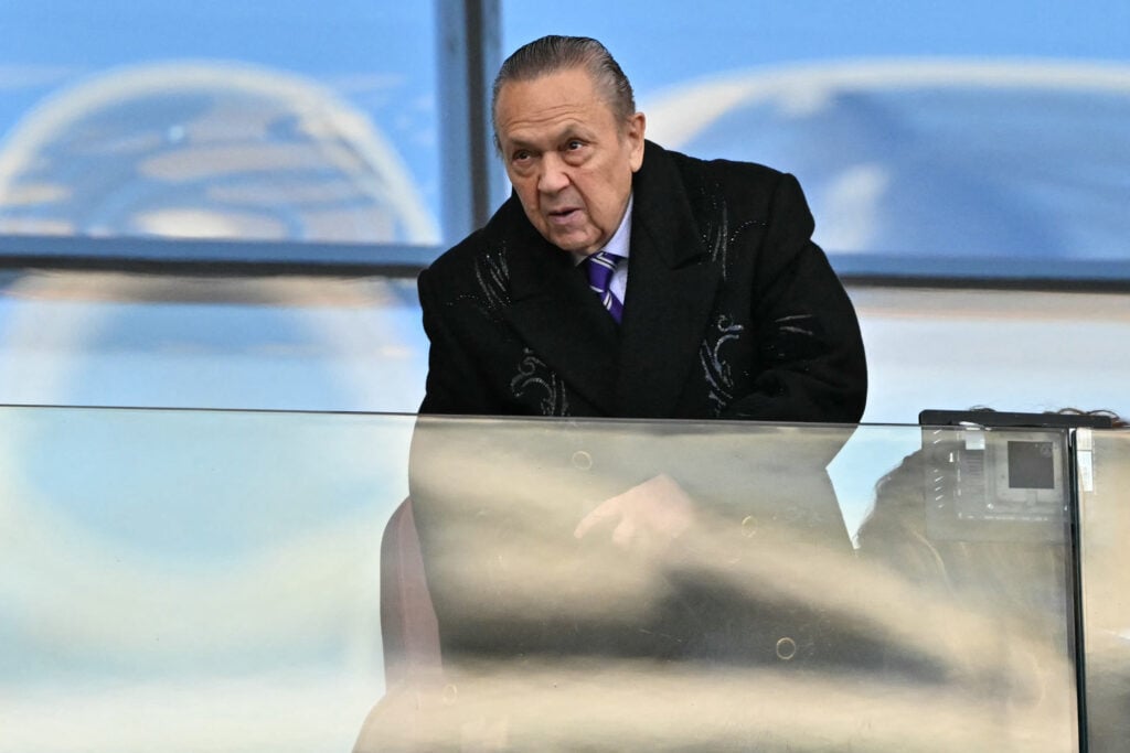 David Sullivan during a West Ham game.