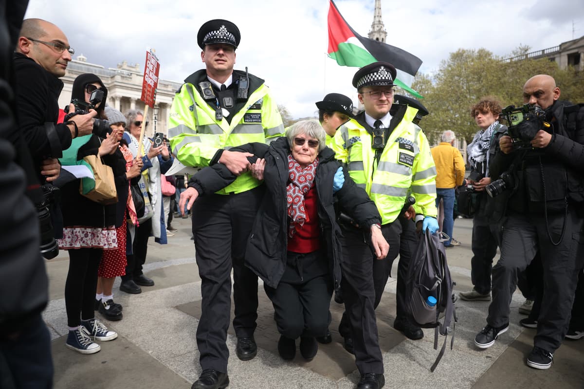 London protests LIVE: Arrests begin as hundreds gather in Trafalgar Square for Palestine Action protest - London Evening Standard