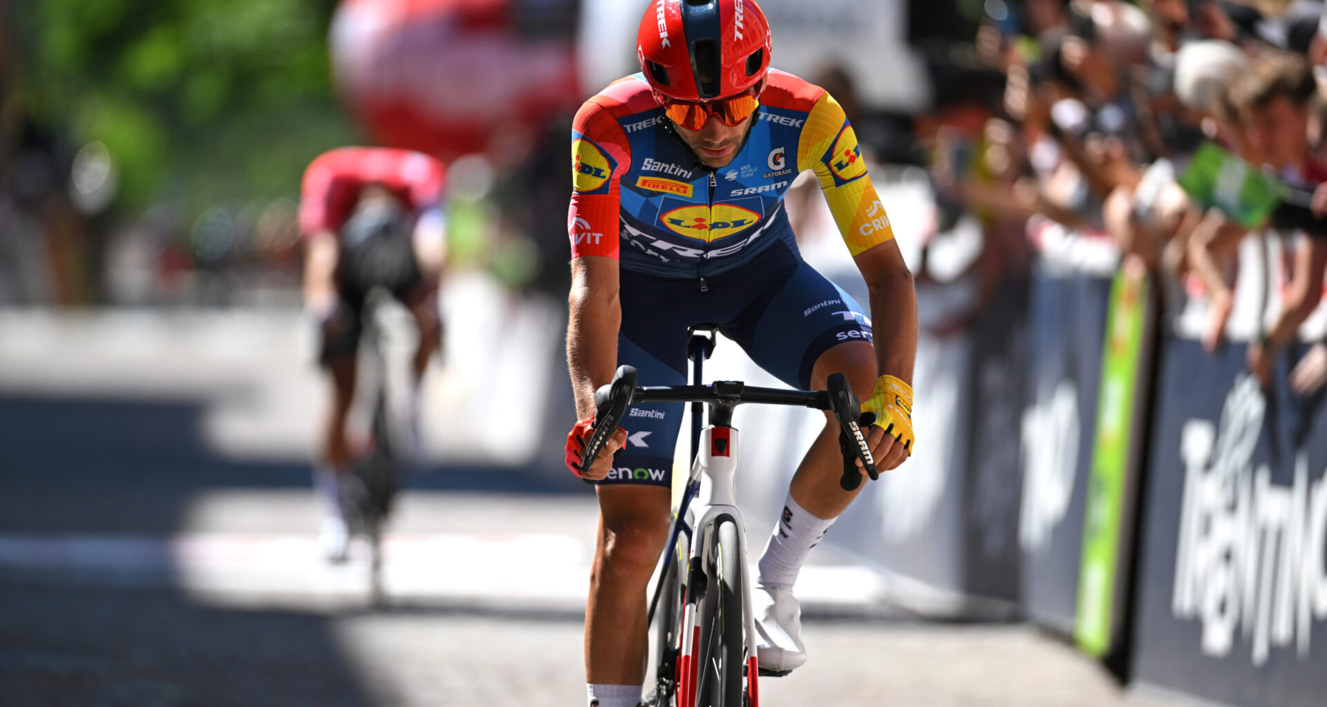 Matteo Sobrero second on the Queen stage at Tour of the Alps