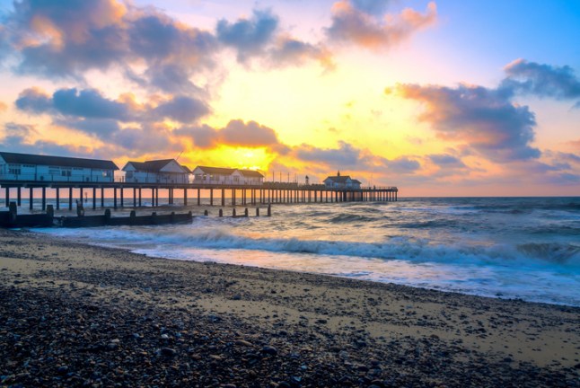 Sunrise at Southwold Pier