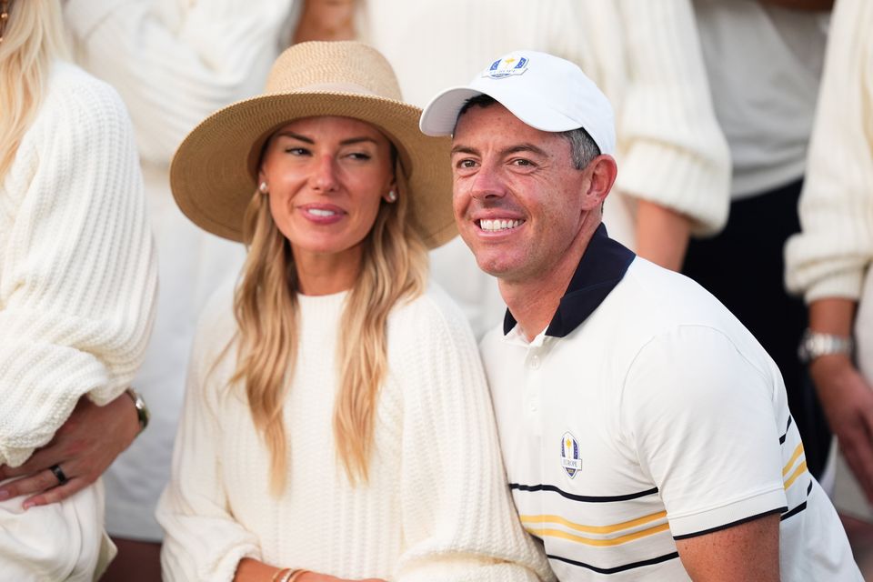 Rory McIlroy with his wife Erica Stoll. Photo: Getty
