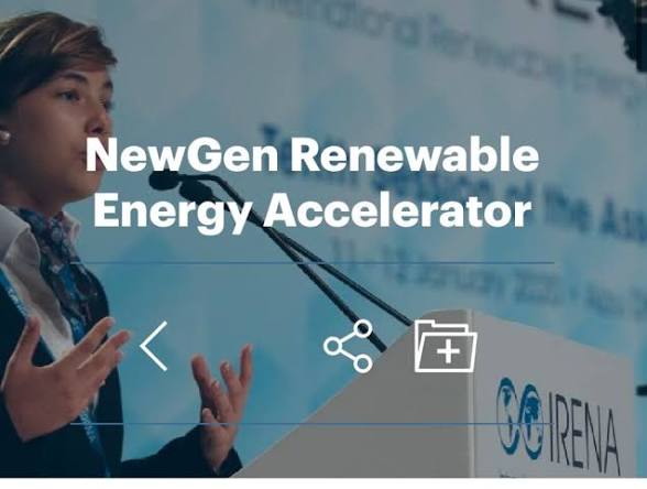 Call for Applications: IRENA NewGen Renewable Energy Accelerator 2026 for