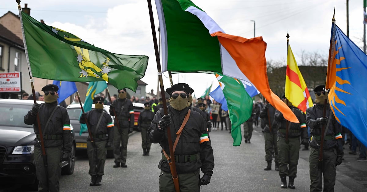 Dissident republican group holds Easter parade in Derry – The Irish Times