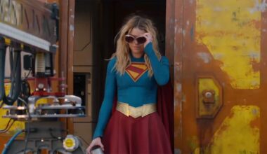 Milly Alcock as Supergirl in a behind the scenes featurette