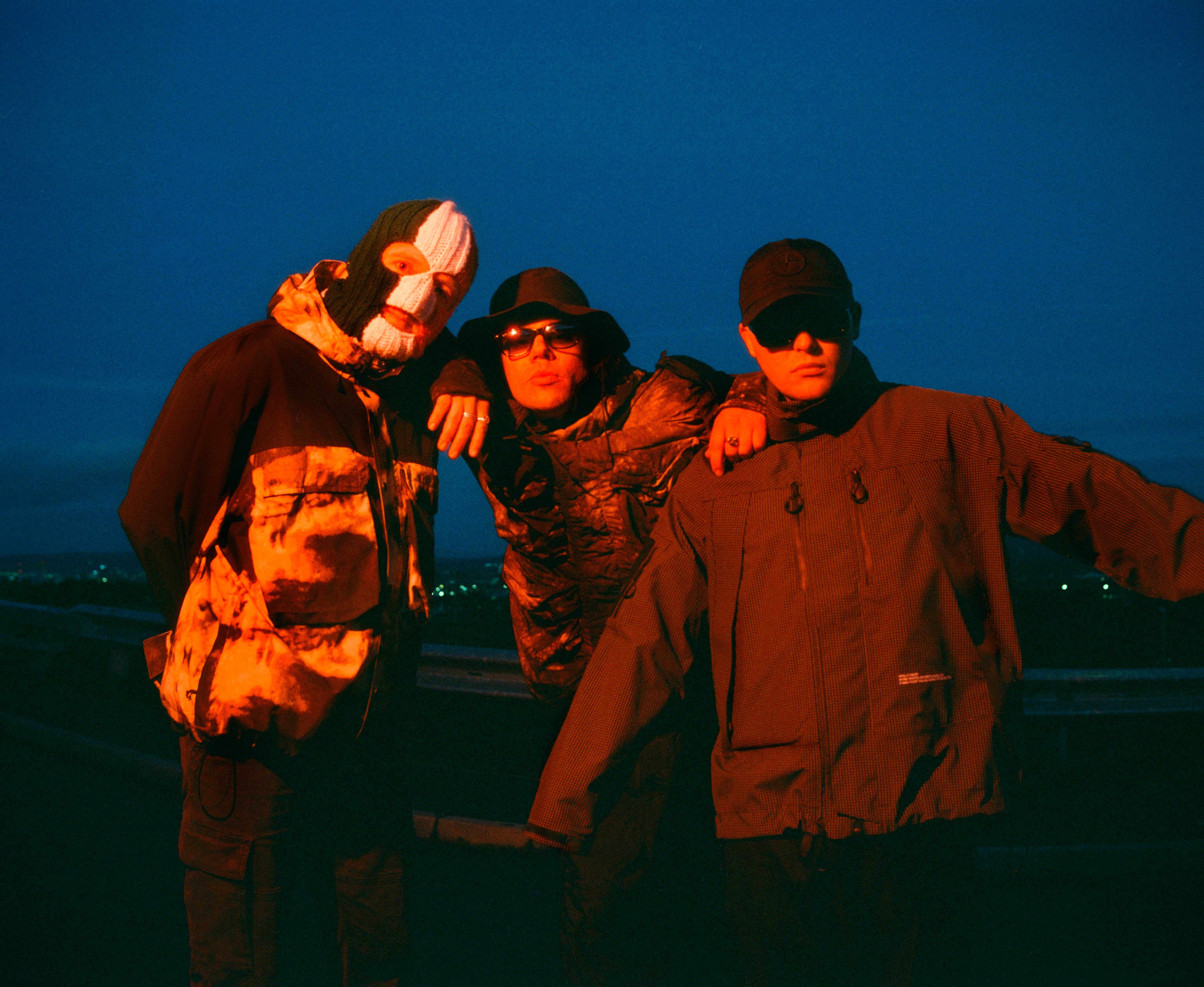 DJ Próvaí, Móglaí Bap, and Mo Chara of 'Kneecap'