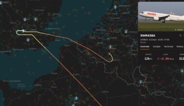 Swiss flight LX325 from London is declaring an emergency over Belgium
