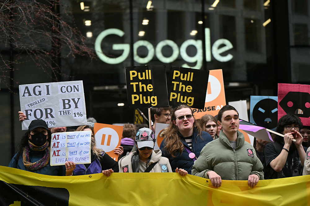 My lesson in misery from an anti-AI march