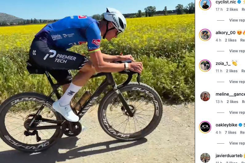 Mathieu van der Poel Dura-Ace gravel wheels