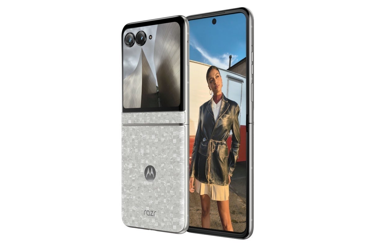 Leaked Motorola Razr 70 image with marble finish