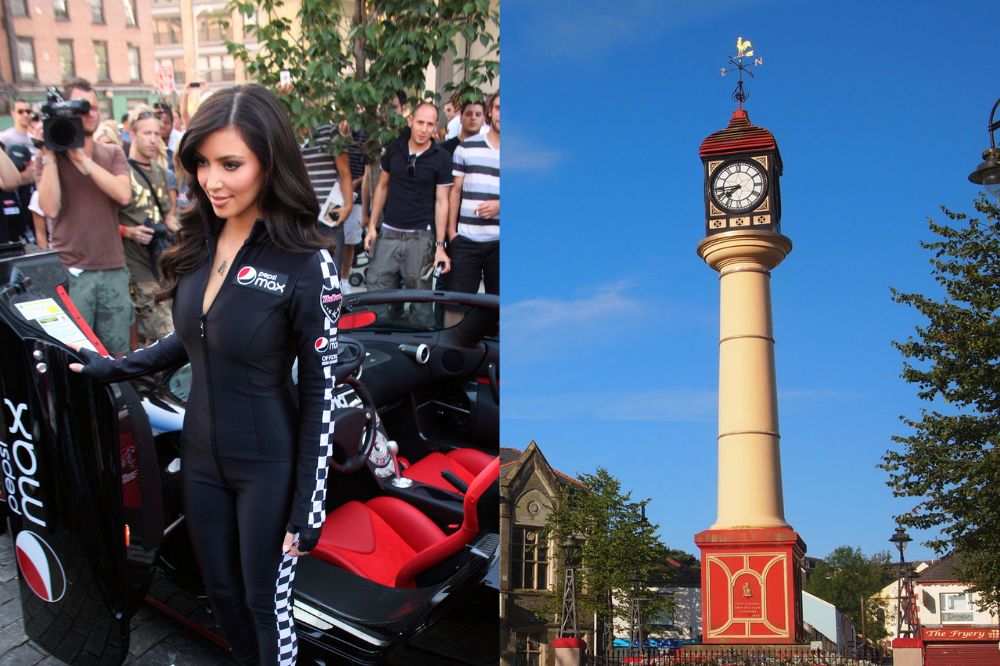 Kim Kardashian spotted house hunting in Wales