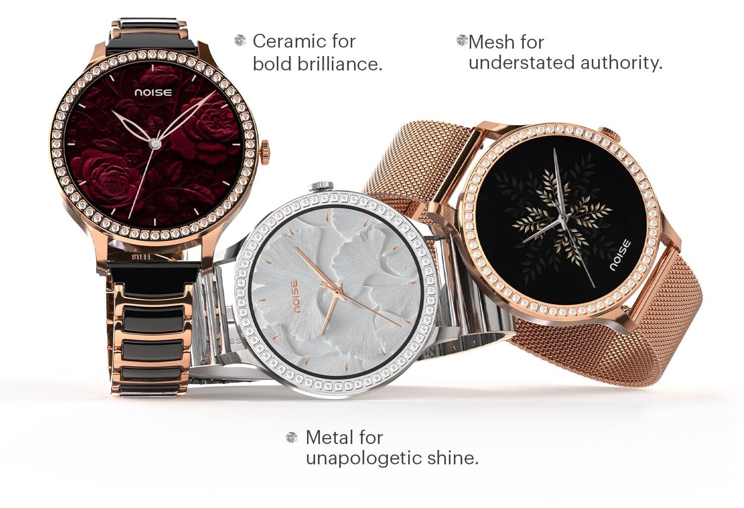 NoiseFit Diva Araya Launched in India with Ceramic Design and AMOLED Display