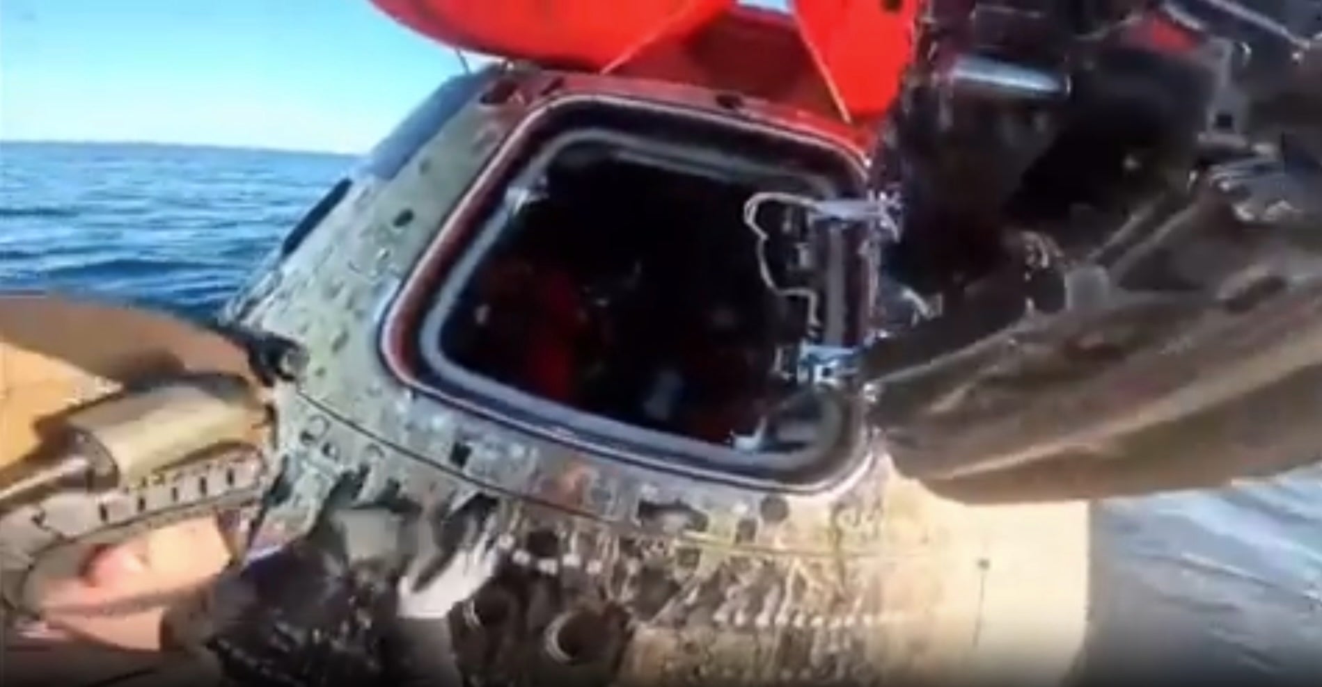 A new NASA video captures the moment U.S. Navy divers opened the Orion crew capsule last Friday off the Southern California coastline. The Artemis II crew are the first to go to the moon in more than 50 years, setting up for future missions to its surface