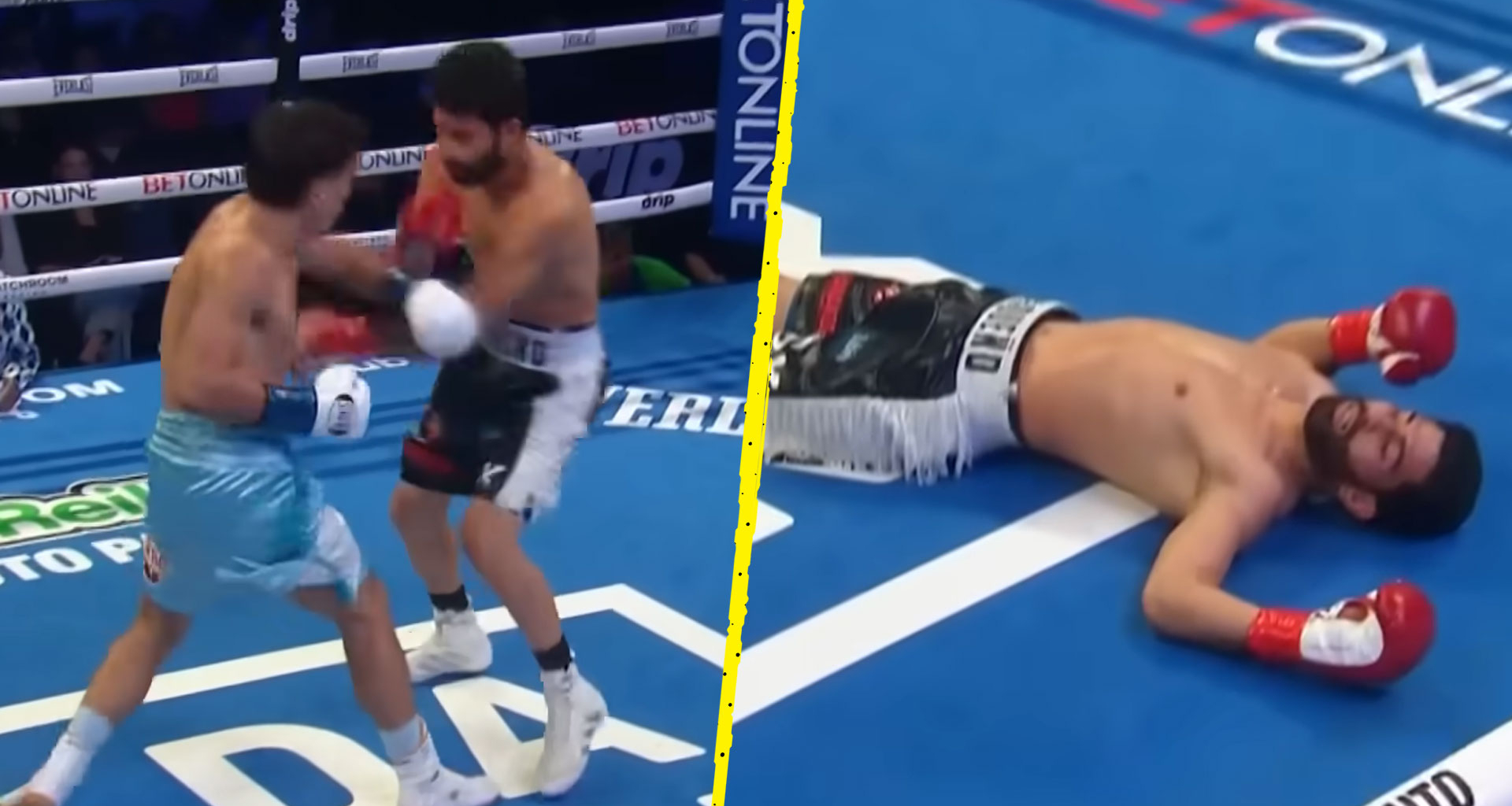 Jarrell Miller undercard produces KO of the Year as boxer left sprawled out on the canvas