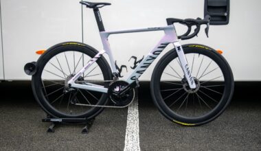Even more new prototype Dura-Ace parts spotted on Jasper Philipsen's Canyon Endurace CFR for Paris-Roubaix