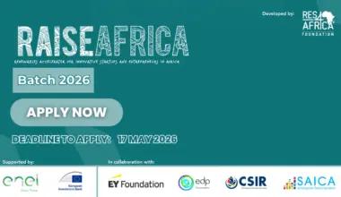 Call For Applications: RAISEAfrica Renewables Accelerator Program 2026 for