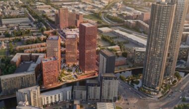 DLA submits 800-home Salford riverside tower project