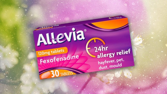 Purple box of tablets