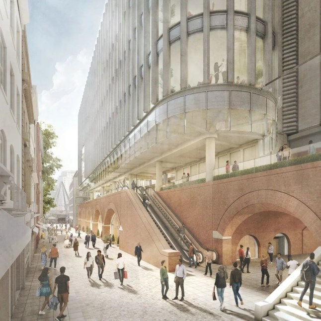 The plans for the regeneration of 1 Embankment Place in London.