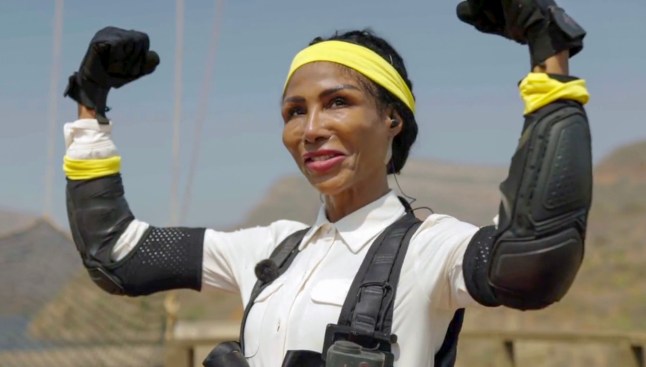 STRICT EMBARGO - NOT FOR USE BEFORE 20:00 BST, SATURDAY 4th APR 2026 - EDITORIAL USE ONLY Mandatory Credit: Photo by ITV/Shutterstock (16813568g) Level Up - Sinitta. STRICT EMBARGO - NOT FOR USE BEFORE 22:00 BST, SATURDAY 4th APR 2026 - EDITORIAL USE ONLY 'I'm A Celebrity... Get Me Out Of Here! South Africa', TV show, Series 2, Episode 1 - 06 Apr 2026