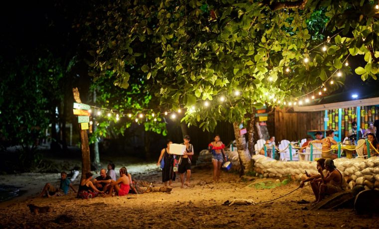 ??? May 26, 2021: The night life in Puerto Viejo, Costa Rica during the pandemic