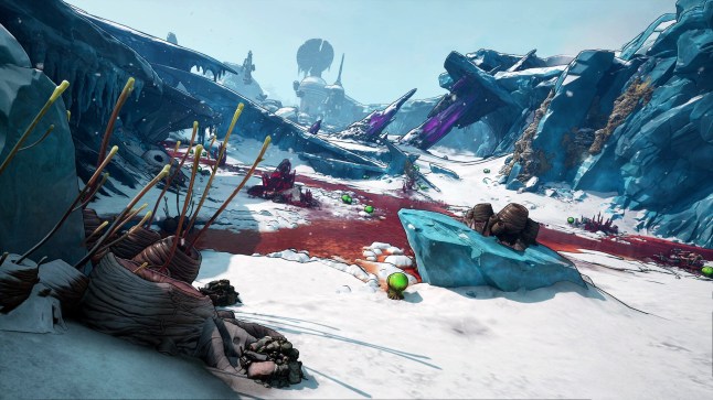 Borderlands 4 - Story Pack 1: Mad Ellie And The Vault Of The Damned screenshot of snowy landscape