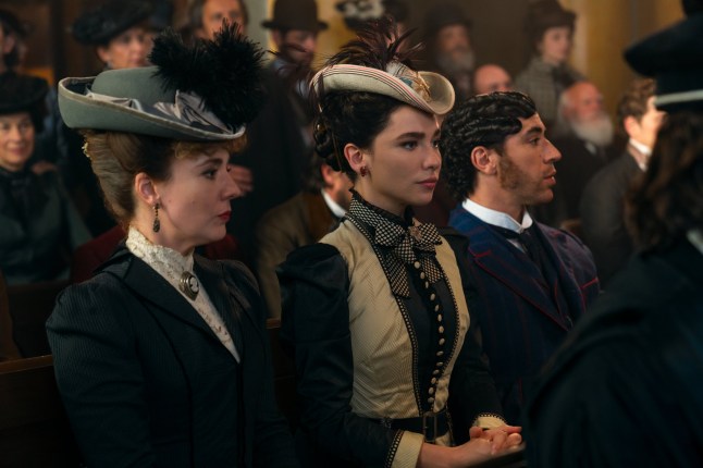 La Legge Di Lidia Po??t. (L to R) Sara Lazzaro as Teresa Barberis, Matilda De Angelis as La Legge Di Lidia Po??t, Eduardo Scarpetta as Jacopo Barberis in episode 303 of La Legge Di Lidia Po??t. Cr. Camilla Cattabriga/Netflix ?? 2026
