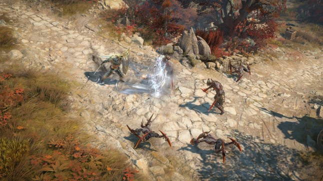 Diablo 4: Lord Of Hatred screenshot of a battle