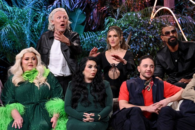 Editorial Use Only Mandatory Credit: Photo by Jonathan Hordle/ITV/Shutterstock (16843686cz) Gemma Collins, Jimmy Bullard, Scarlett Moffatt, Ashley Roberts, Adam Thomas and David Haye 'I'm A Celebrity... Get Me Out Of Here! South Africa', TV show, Series 2, Episode 15, Live Final - 24 Apr 2026