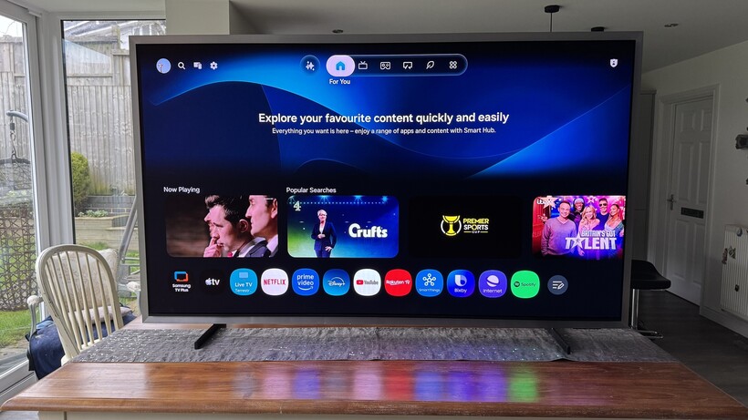 Samsung QE77S99H tizen interface