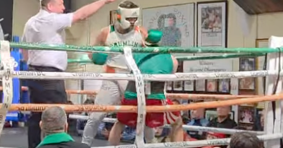 Video: Conor McGregor scores pair of standing 8 counts in surprise exhibition boxing match