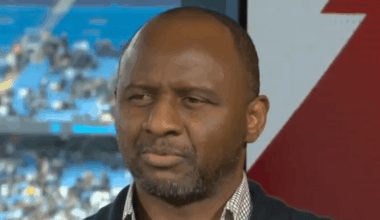 Patrick Vieira questions Mikel Arteta's 'big gamble' for Arsenal against Man City | Football