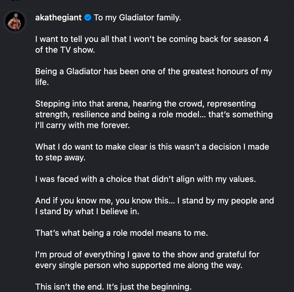 The former professional bodybuilder and firefighter has been a regular fixture on the show since the reboot premiered in 2024