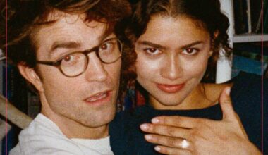 Robert Pattinson and Zendaya in the poster for 'The Drama'