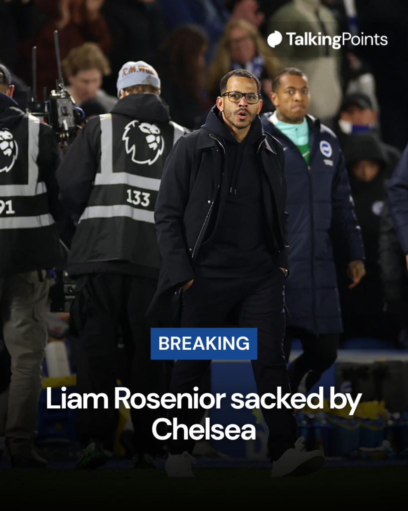 Liam Rosenior sacked by Chelsea