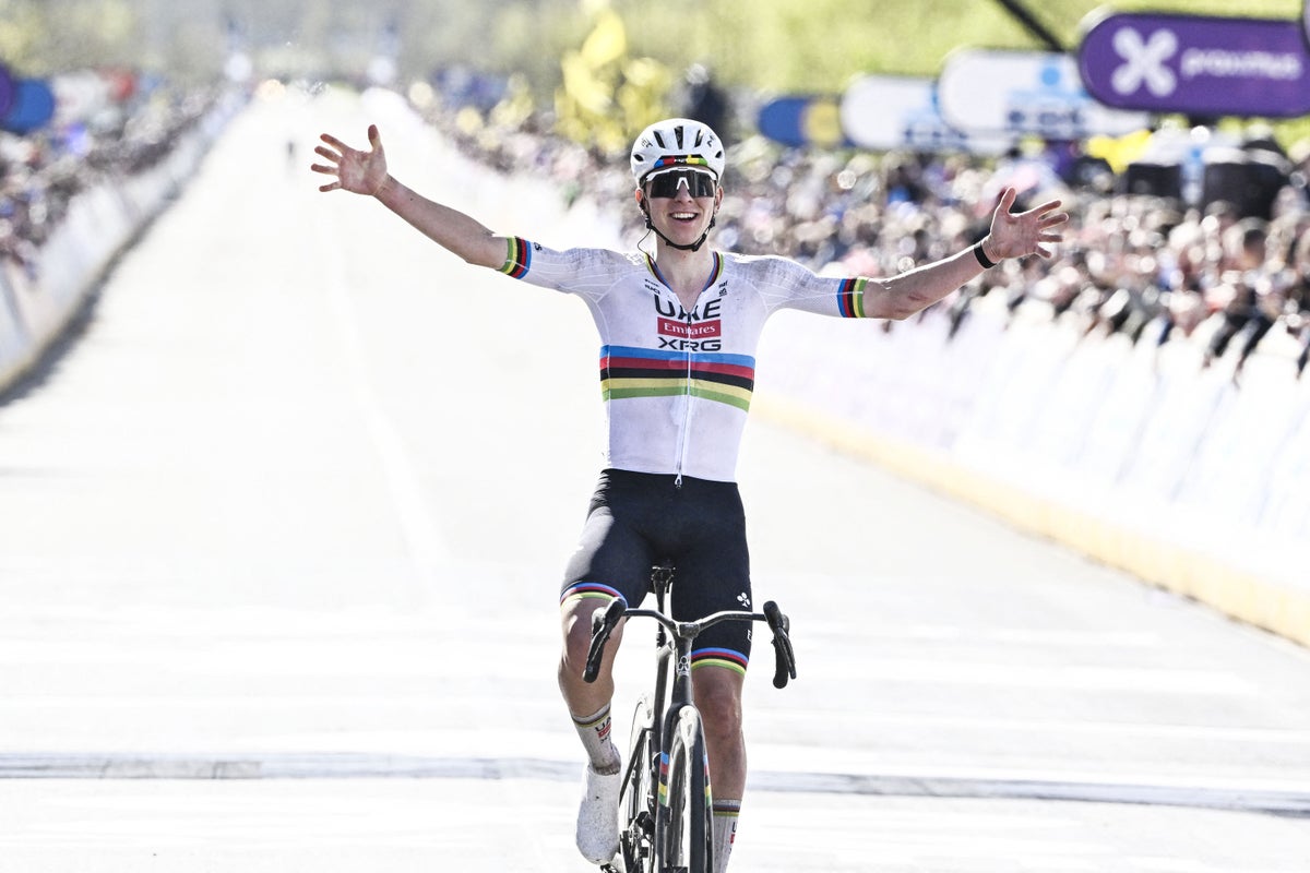 Tadej Pogacar powers away from Mathieu van der Poel in familiar Tour of Flanders tale